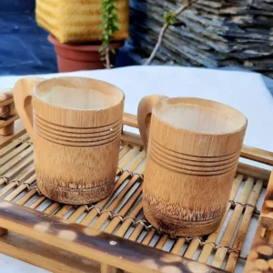 bamboo tea cup set