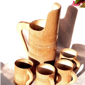 natural bamboo jug