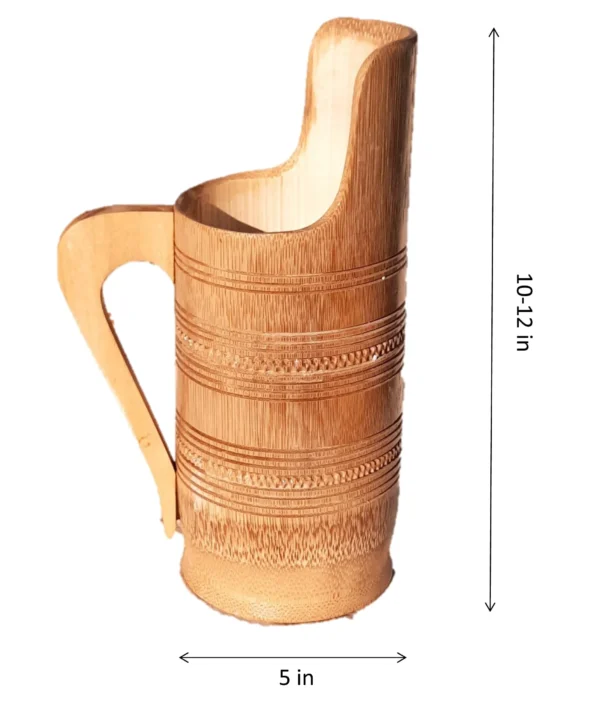 wooden bamboo jug
