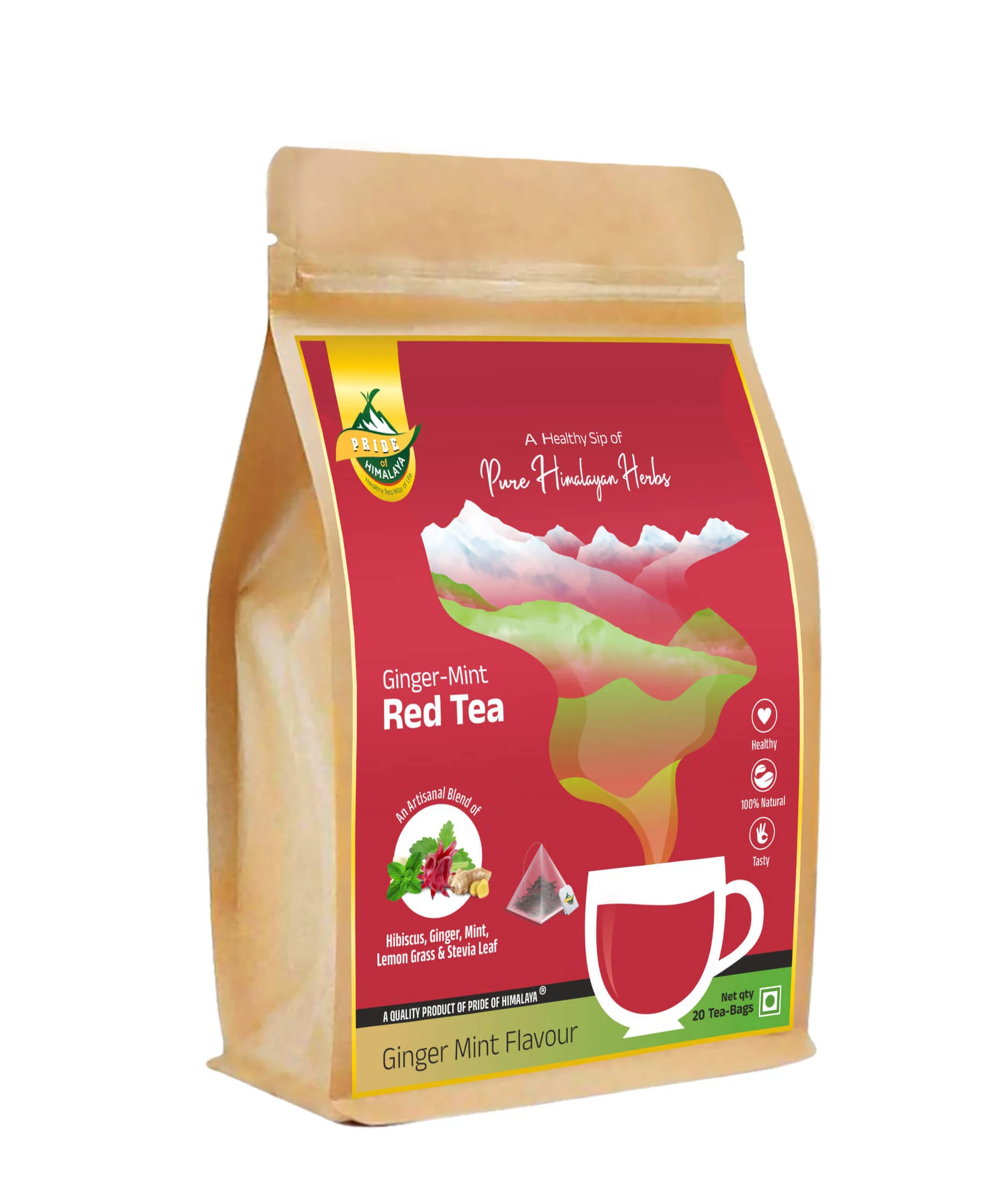 Organic Hibiscus Ginger Mint Red Tea Organic Hibiscus Ginger Mint Red Tea