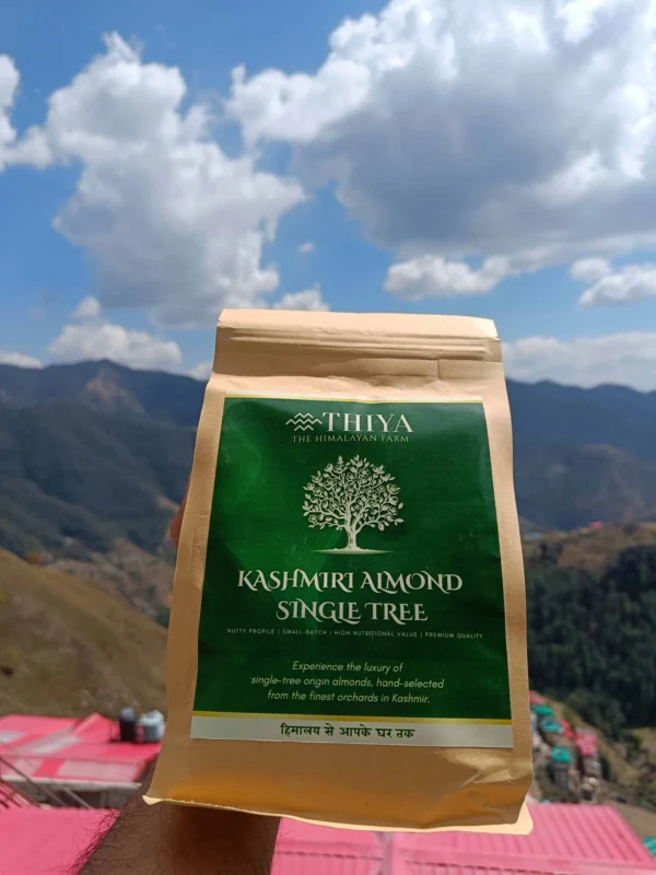 Pure Kashmiri almonds from a single tree for uniform taste.