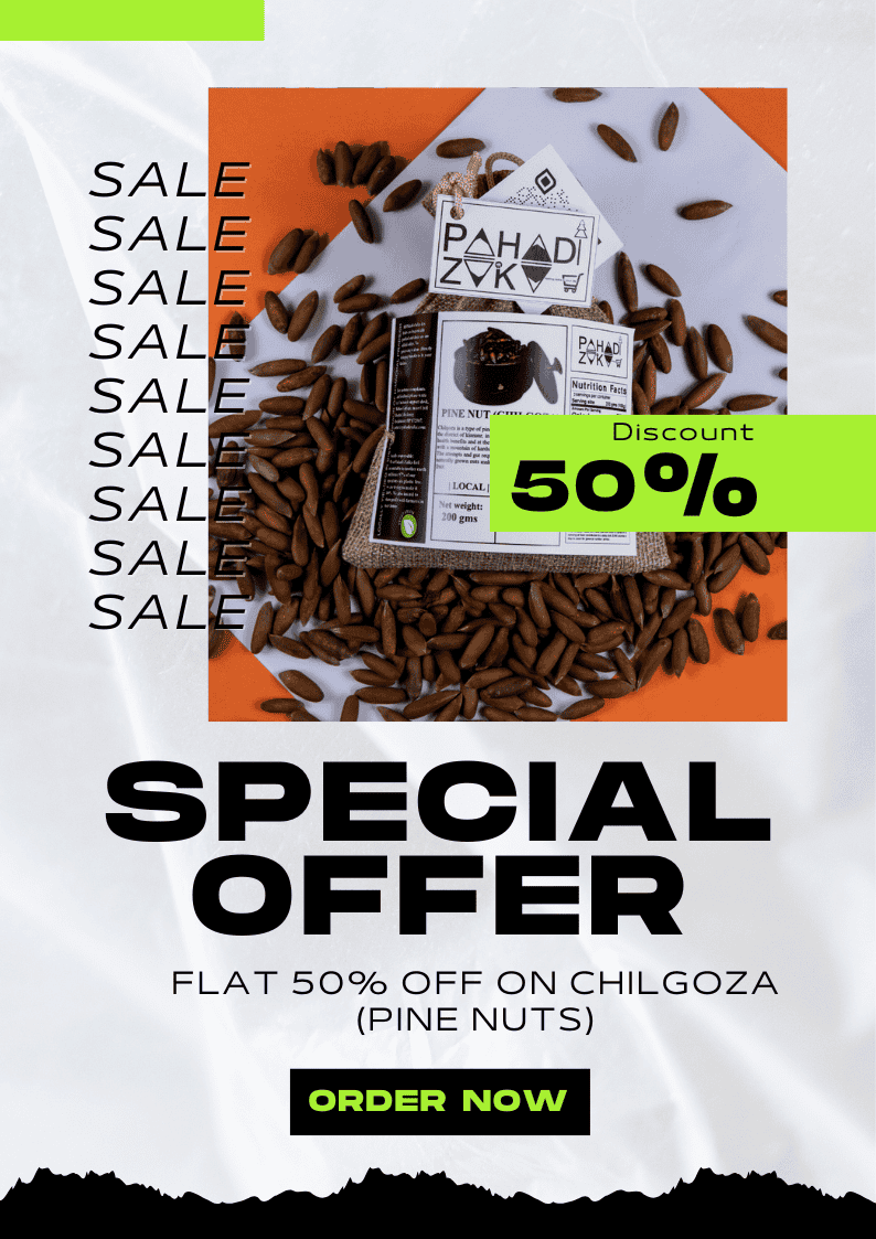 Flat 50% OFF on Chilgoza (Pine Nuts) Promotion