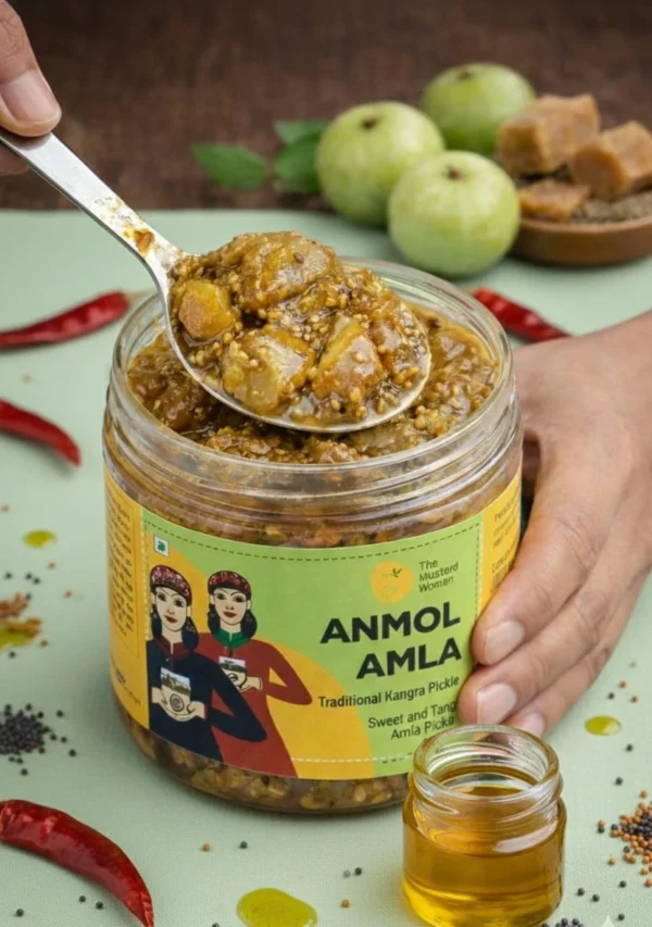 Anmol Amla Pickle Close-Up Spoon Shot