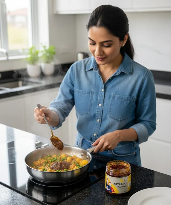 Atrangi Adrak Cooking Use in Pan