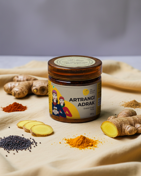 Atrangi Adrak Ginger Pickle Jar Front View