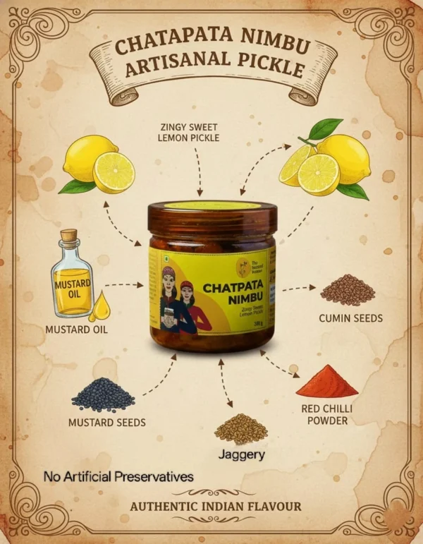 Chatpata Nimbu Ingredients Infographic Poster