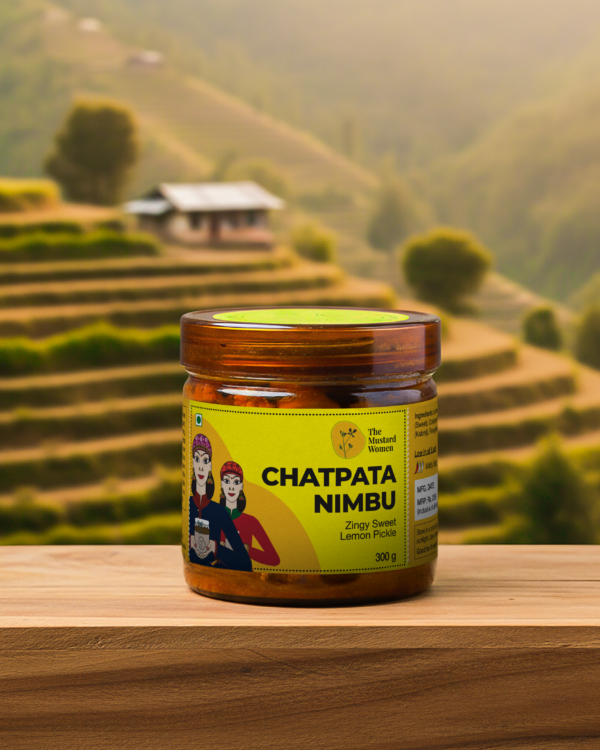 Chatpata Nimbu Pickle Mountain Background Shot
