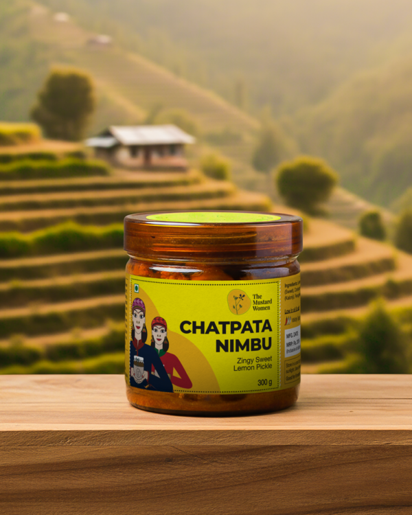 Chatpata Nimbu Pickle Mountain Background Shot