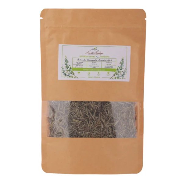 aromatic himalayas rosemary leaves herbal tea pouch front