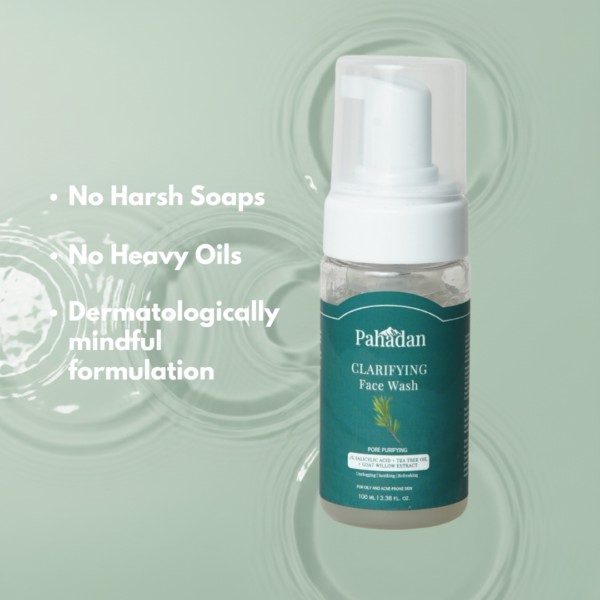 ayurvedic face wash no harsh soaps pahadan clarifying
