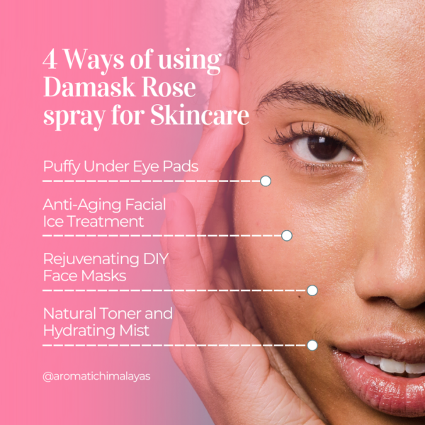 damask rose water toning hydrating soothing anti aging benefits