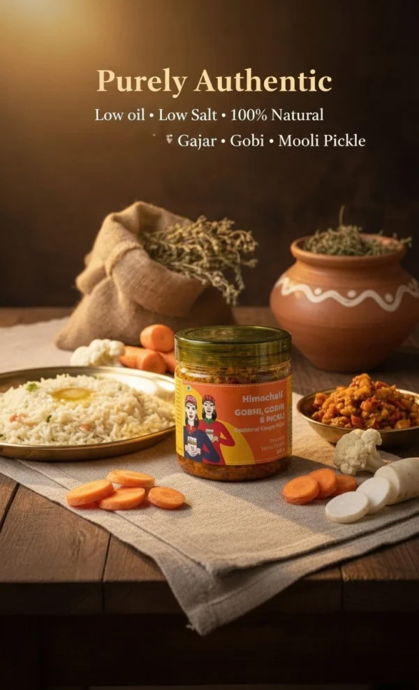 gajar gobhi mooli pickle jar front view