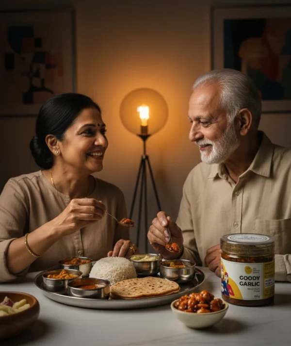 goody garlic pickle family dinner serving