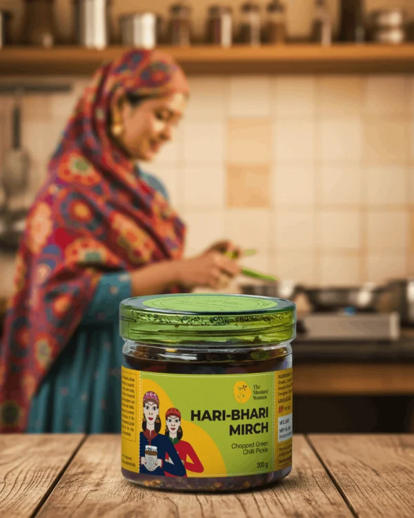haribhari mirch pickle homemade kitchen scene