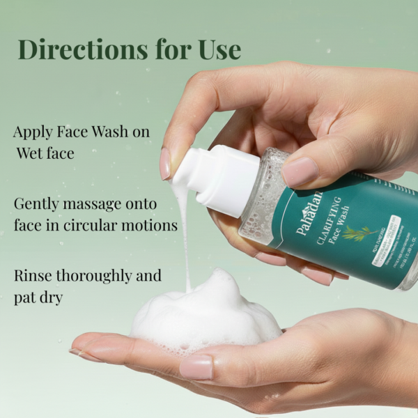how to use pahadan face wash foam cleanser directions