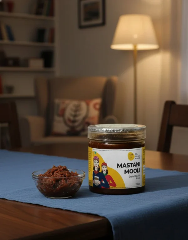 mastani mooli pickle bowl side serving