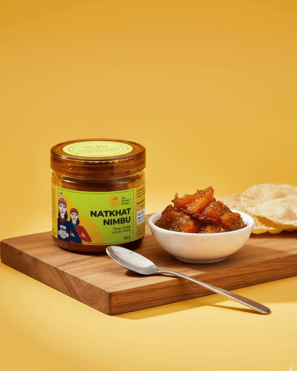 natkhat nimbu pickle bowl side serving