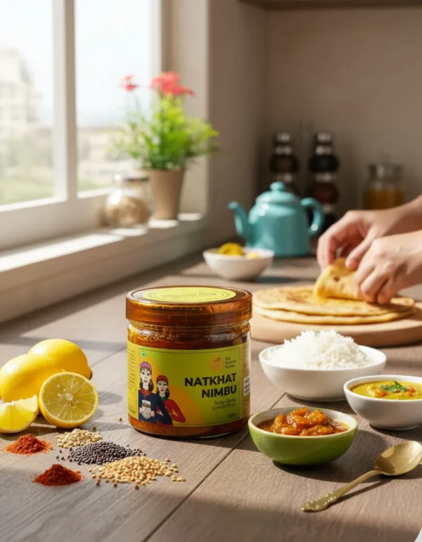 natkhat nimbu pickle homemade kitchen lifestyle