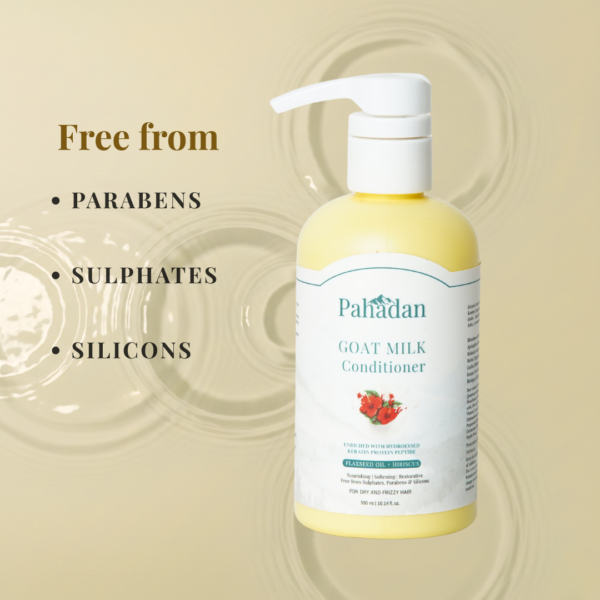 pahadan goat milk conditioner free from parabens sulphates silicones
