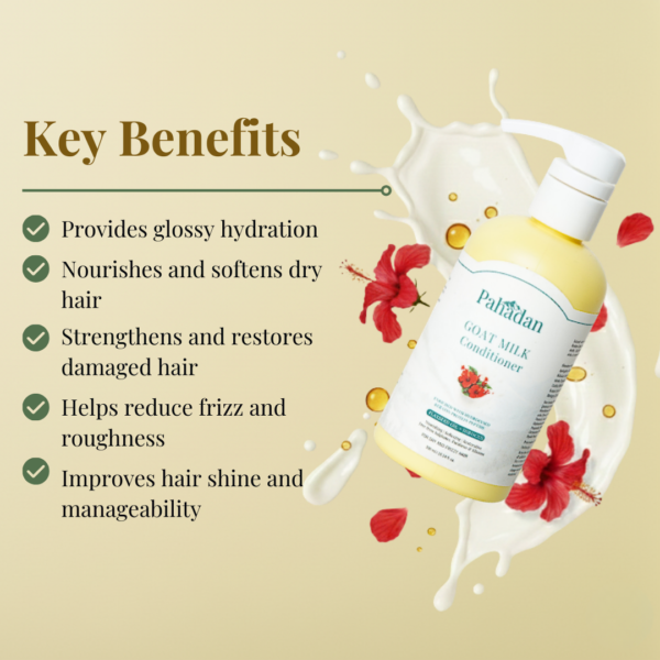 pahadan goat milk conditioner key benefits glossy hydration frizz control