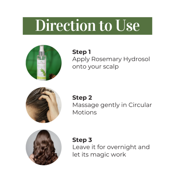 rosemary hydrosol directions to use for hair growth
