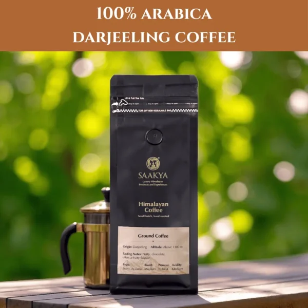 Saakya Darjeeling Medium Roast Ground Coffee 250g 100 Percent Arabica