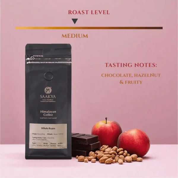 Saakya Medium Roast Ground Coffee Darjeeling Brewing Cup Specialty Coffee