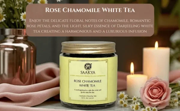 rose chamomile white tea dry leaves