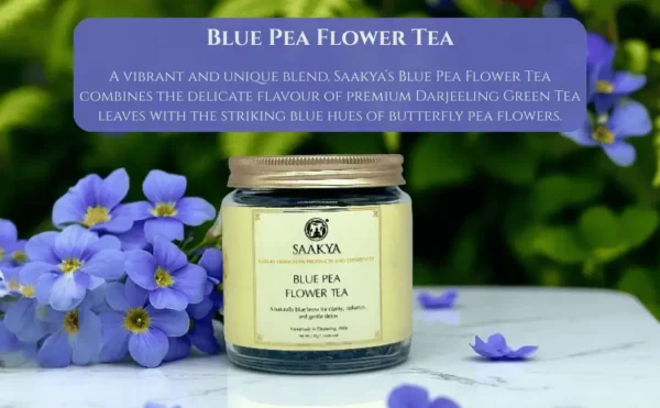 saakya blue pea flower tea product jar lifestyle