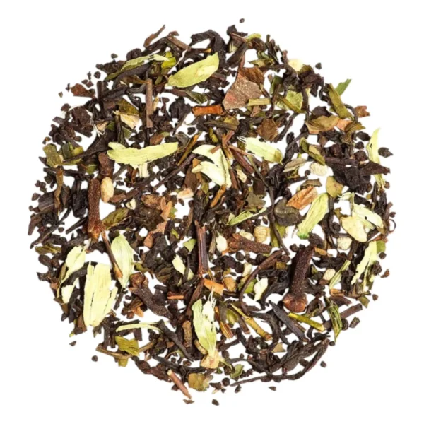 saakya masala tea dry leaves closeup